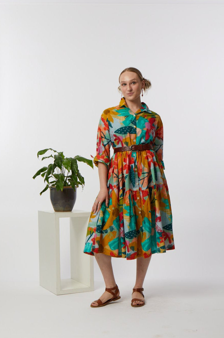 Pippa Dress - Looking Out Print