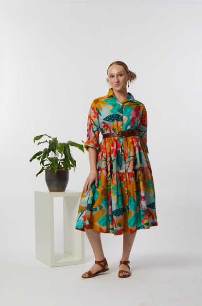 Pippa Dress - Looking Out Print 50% OFF