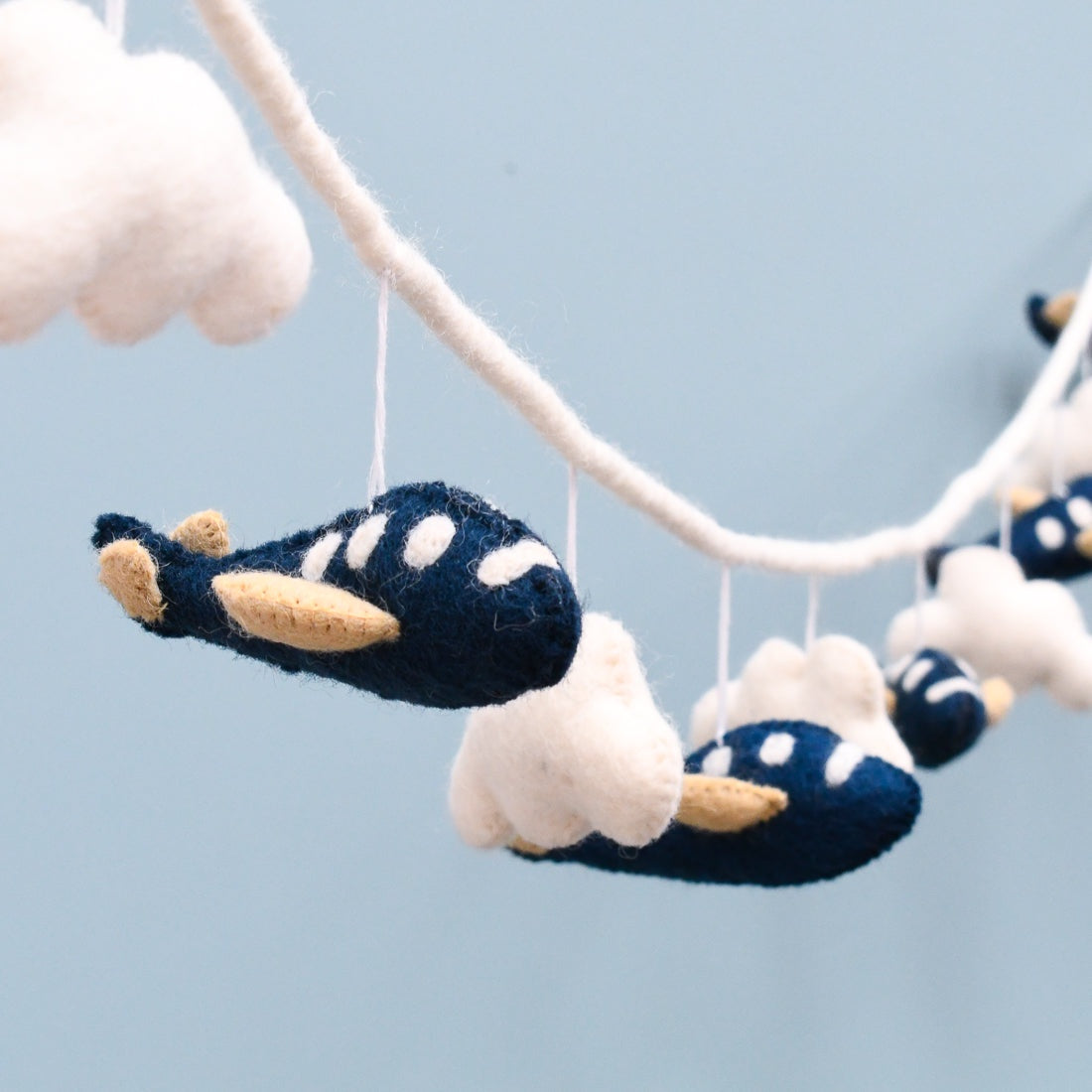 Airplane Garland - Navy Blue