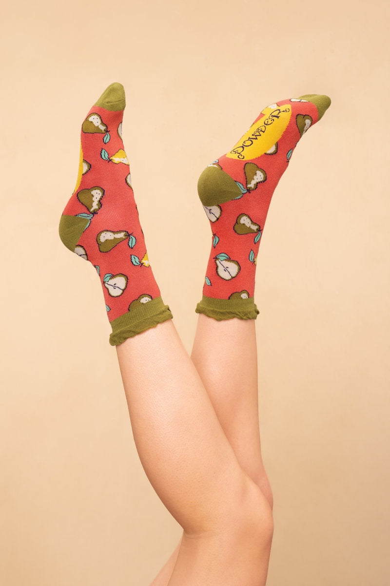 Pear Party Ladies Ankle Socks