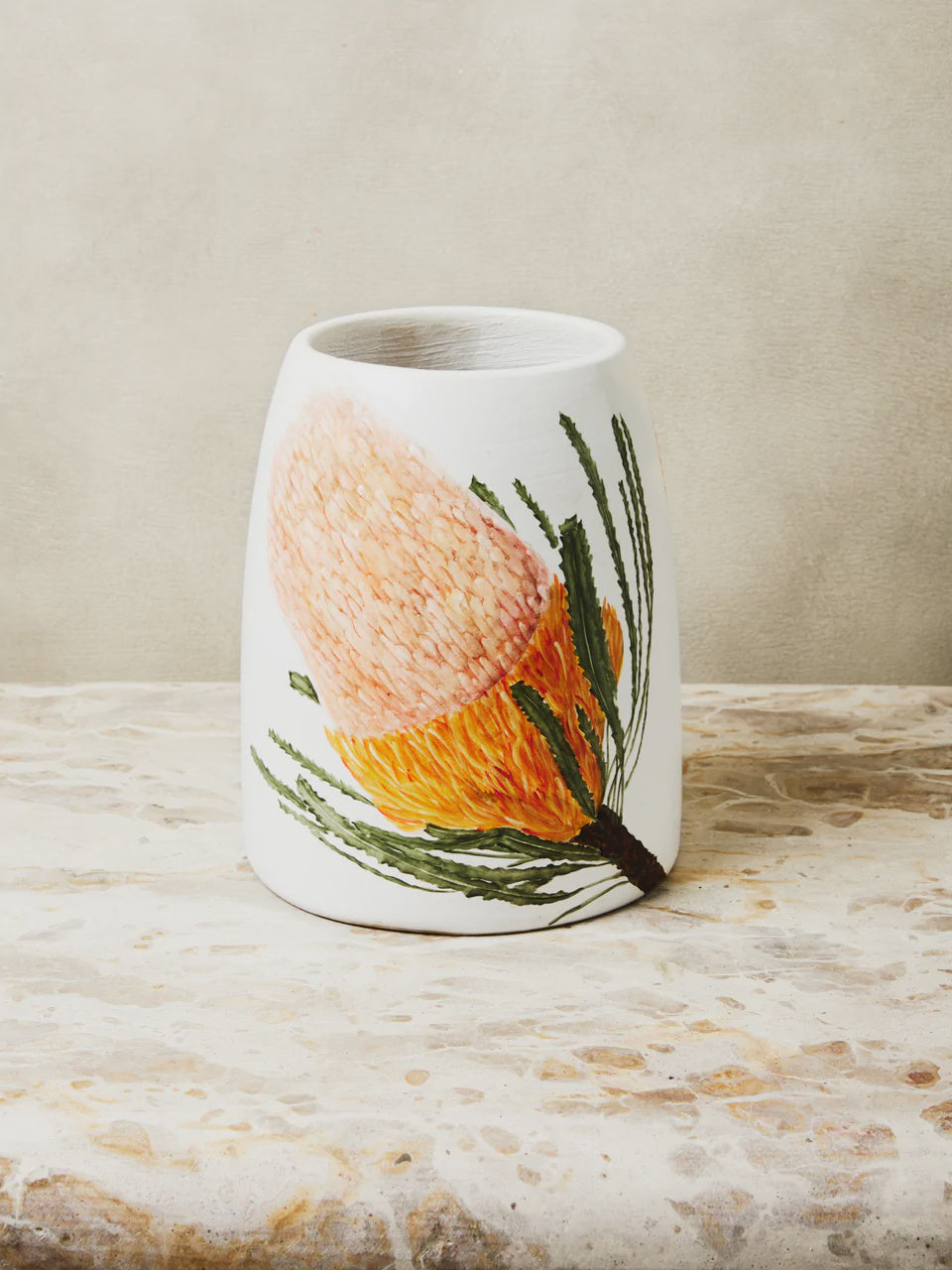 Jones &amp; Co Pink Banksia Vase