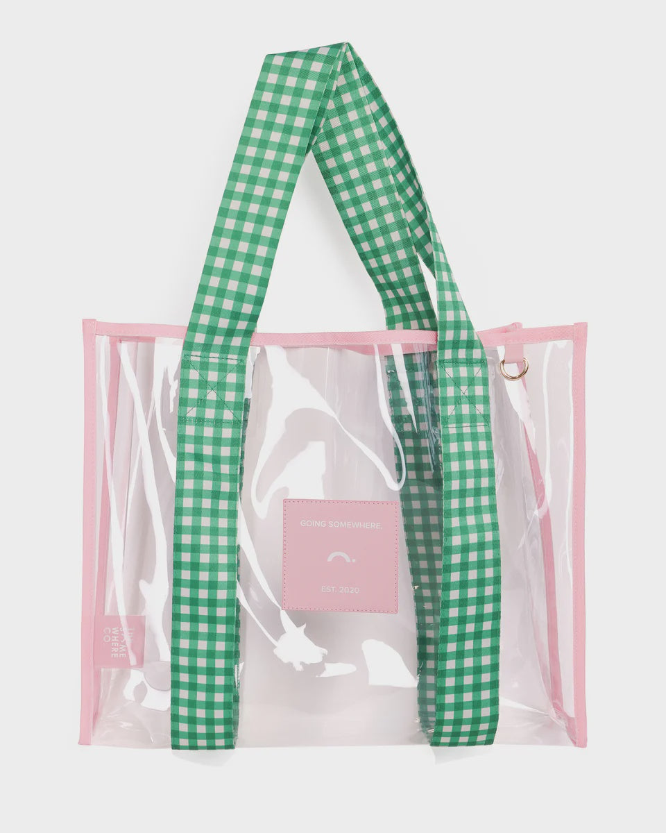 Pink and Green Cheeky Tote