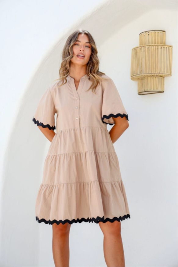 Latte Ric Rac Dress