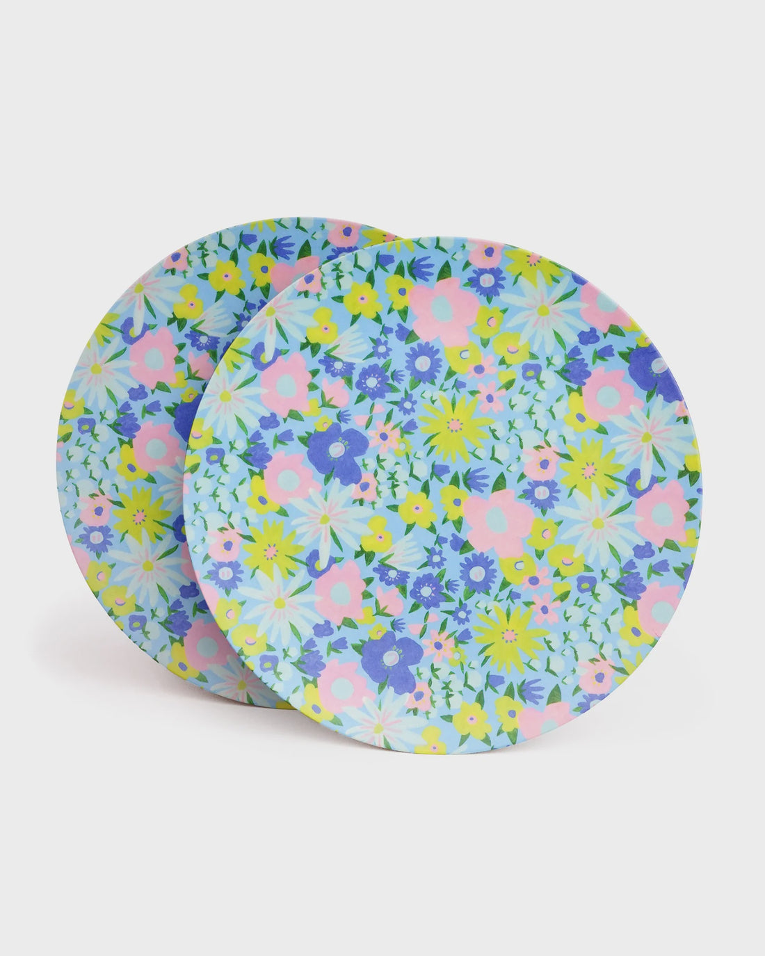 Posy Skies Bamboo Melamine Plates - 2 Pack