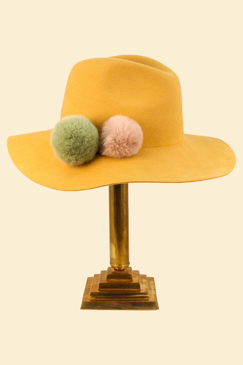 Cassandra Wool Hat - Mustard