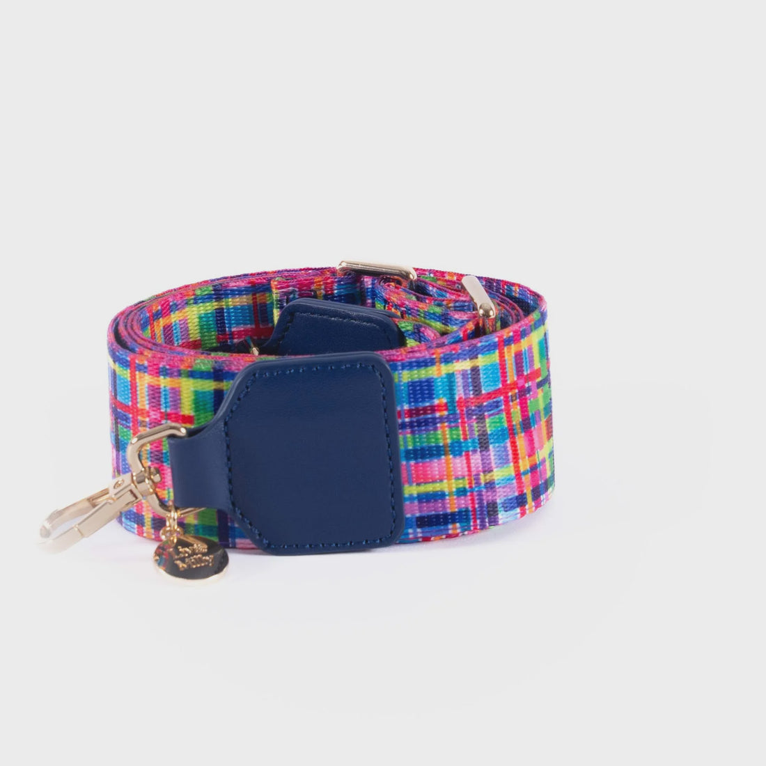 Lordy Dordie Rainbow Gingham Guitar Strap