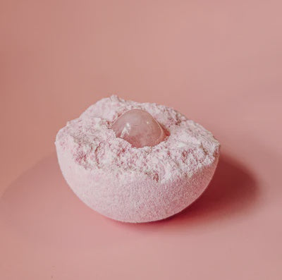 Rose Quartz Crystal Bath Bomb