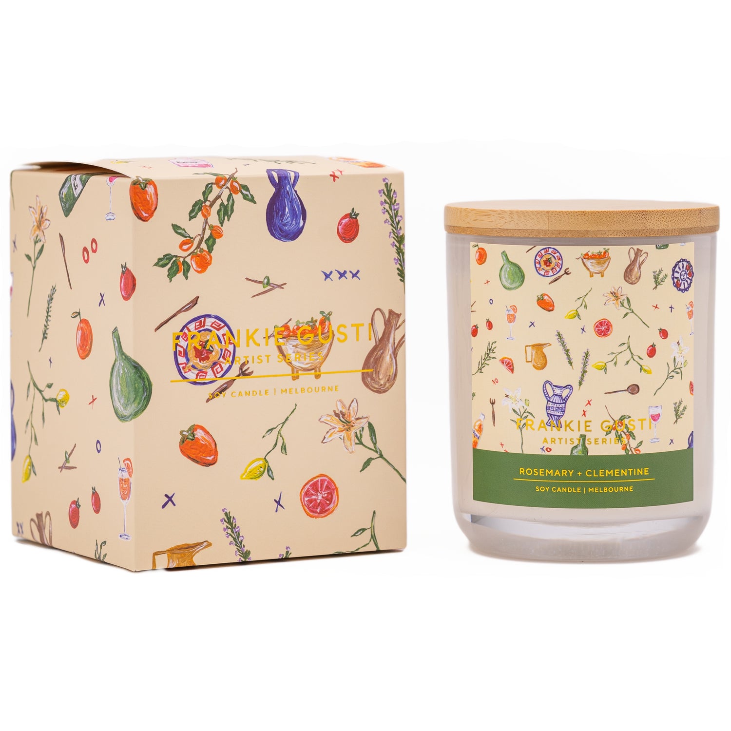 Frankie Gusti Rosemary + Clementine Soy Candle