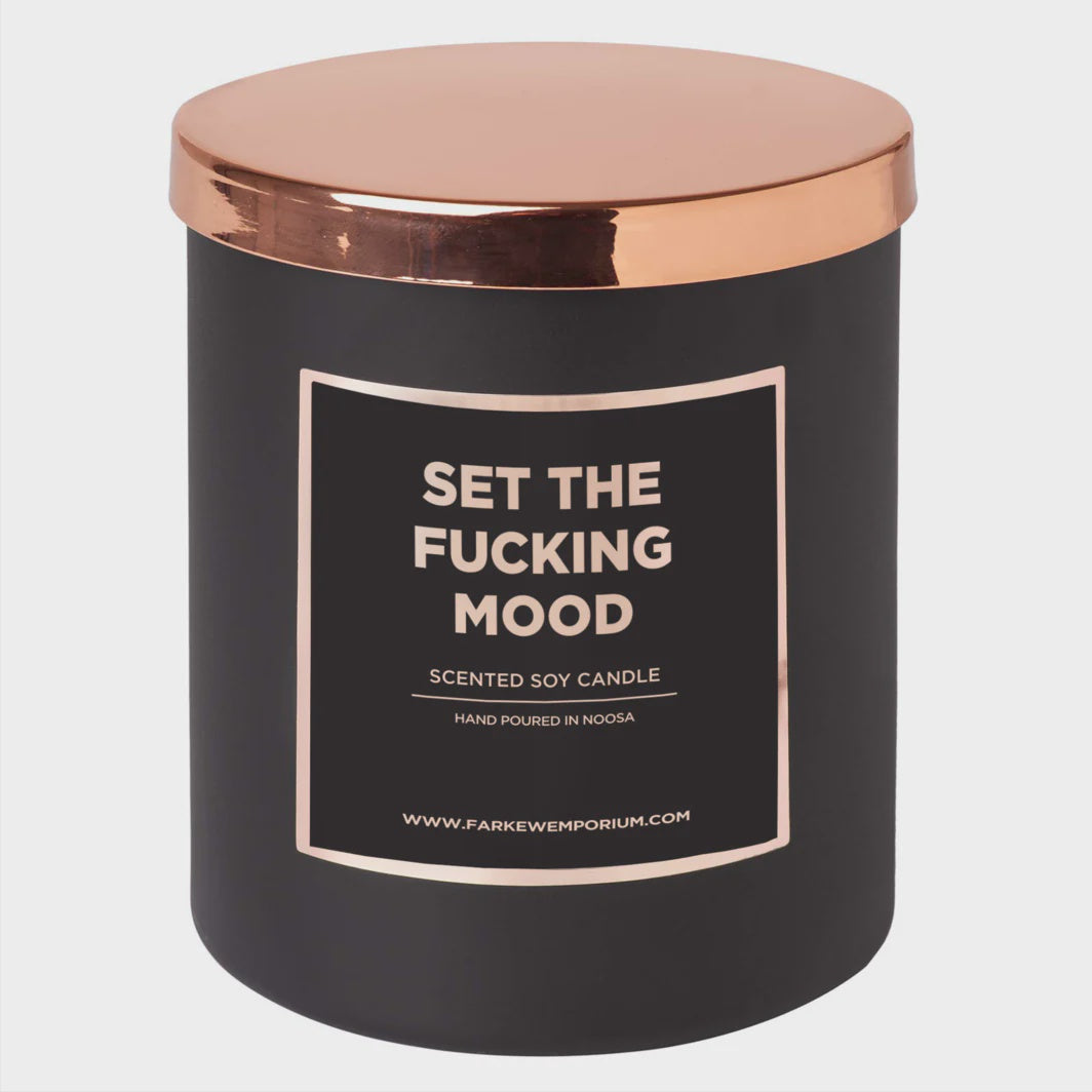 Set The Fucking Mood Scented Soy Candle