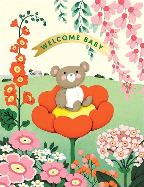Teddy Bear Baby Greeting Card