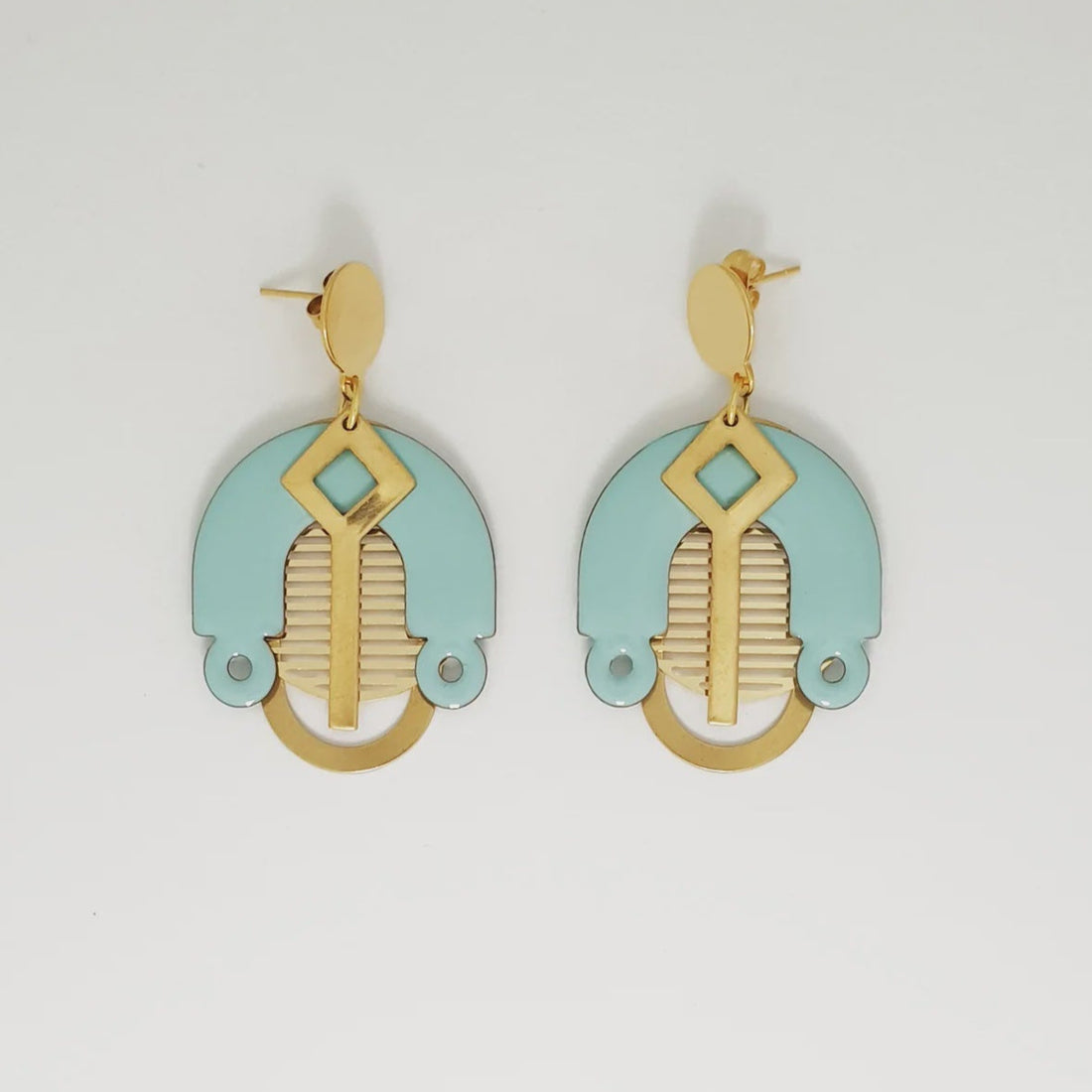 Middle Child Triumph Earrings Azure