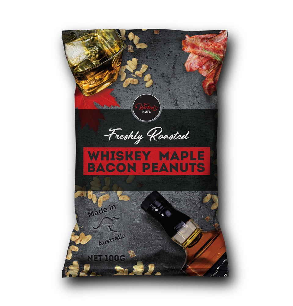 Wicked Nuts Whiskey Maple Bacon Peanuts