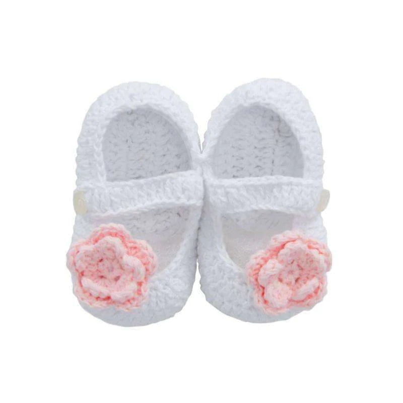 Annabel Trends Baby Booties - White